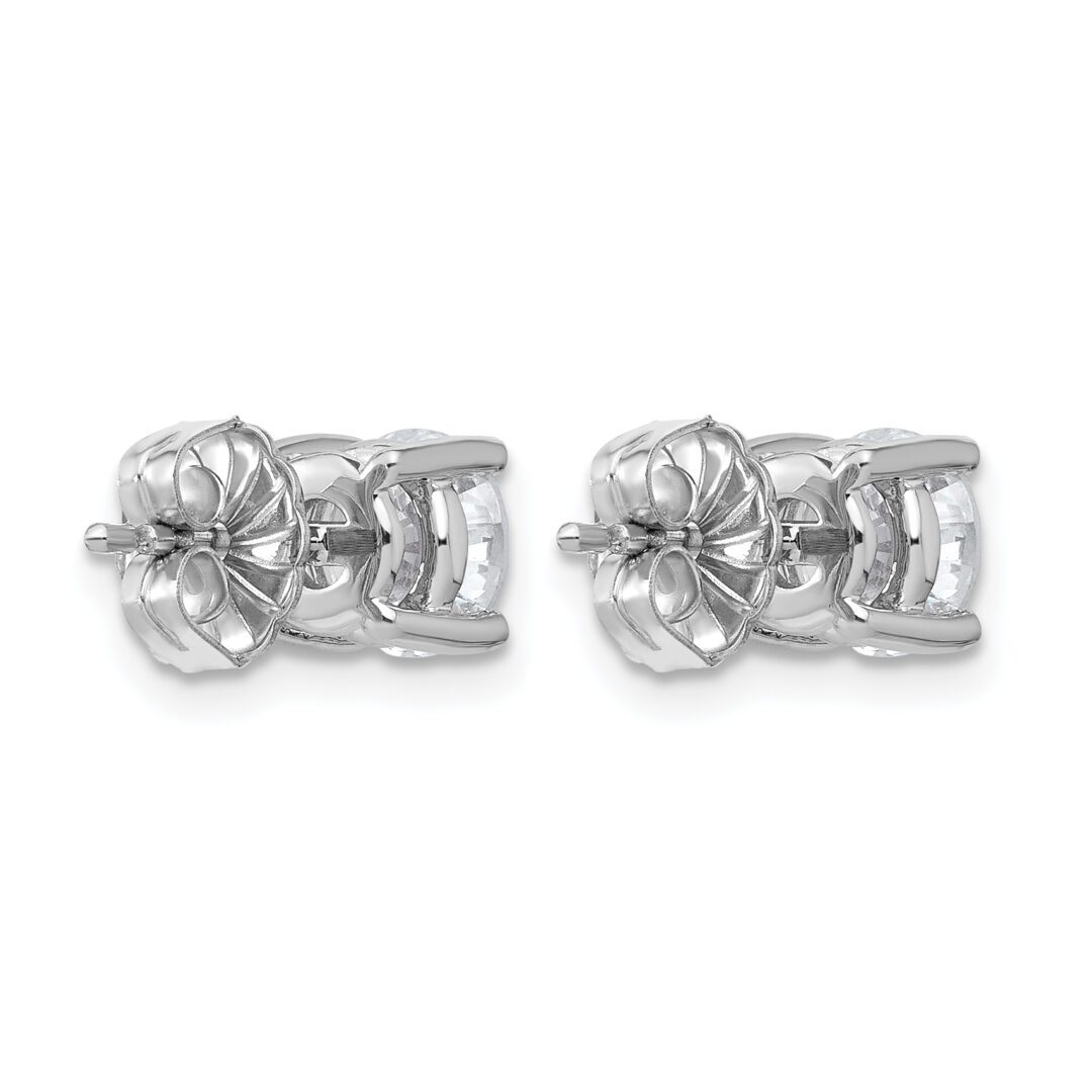 Silver stud earring backs with butterfly clasps.
