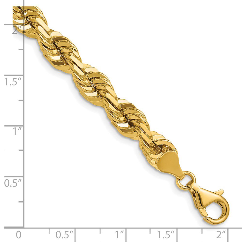 Gold chain bracelet with a lobster clasp.