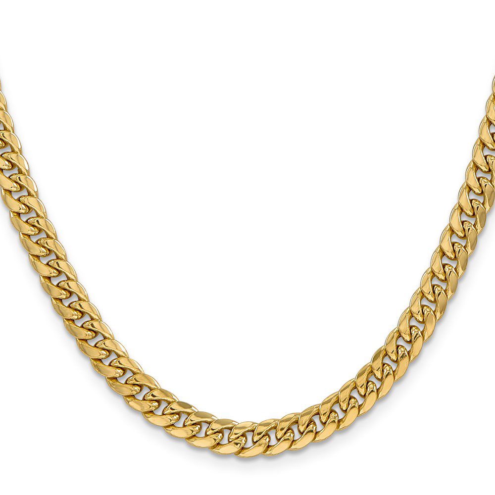 Elegant gold chain necklace with intricate links.