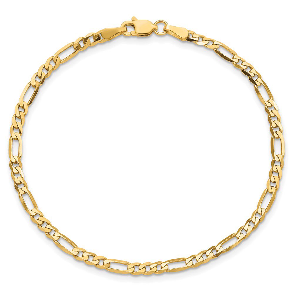 Elegant gold chain necklace with interlocking links.