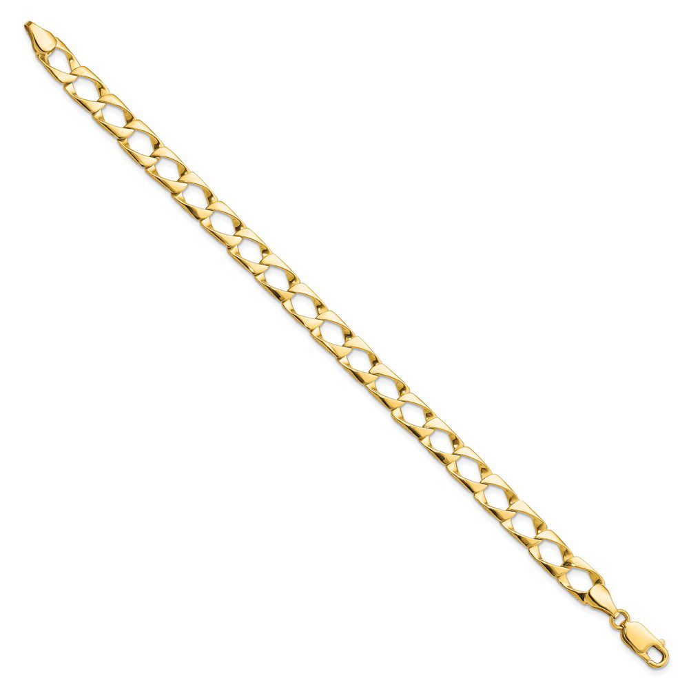 Gold chain necklace with a classic link design.