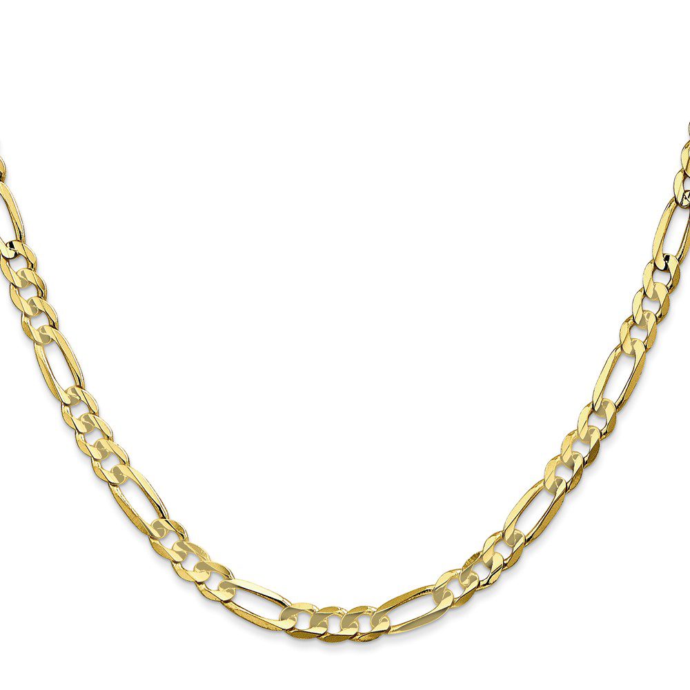 Elegant gold chain necklace with rectangular links.