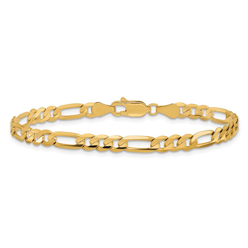 Elegant gold chain bracelet with a sleek design.