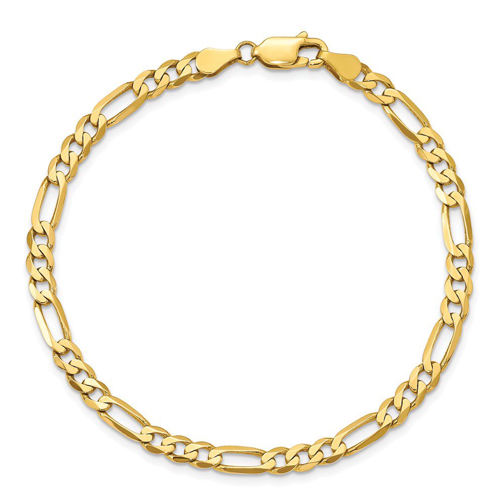 Elegant gold chain bracelet with a classic link design.