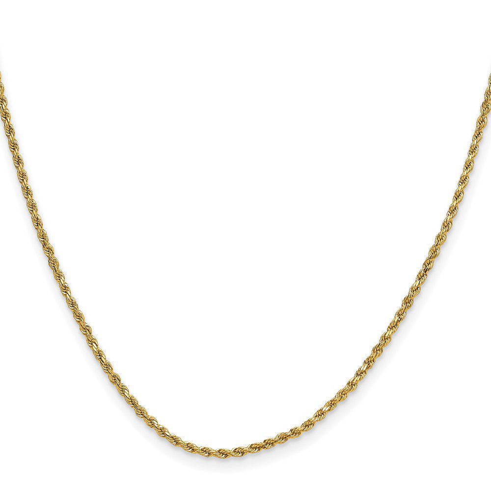 Elegant gold chain necklace with a simple design.