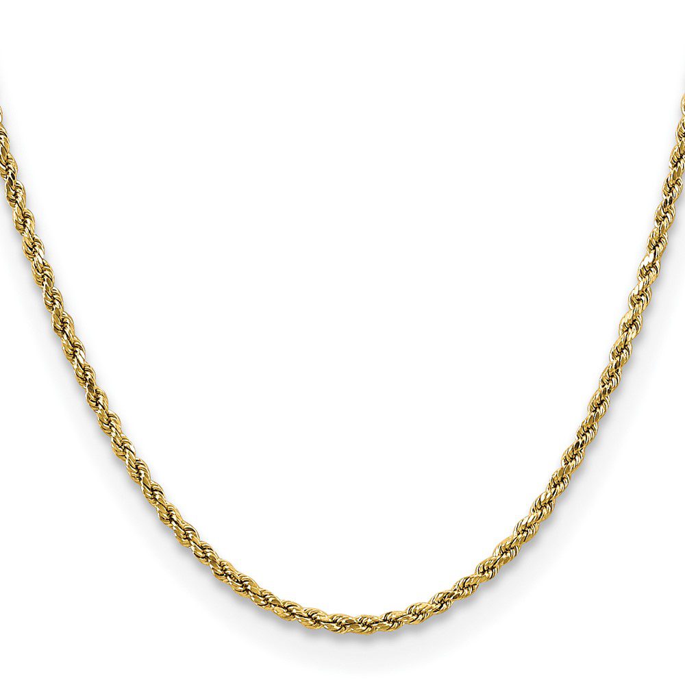 Elegant gold chain necklace with a subtle shine.