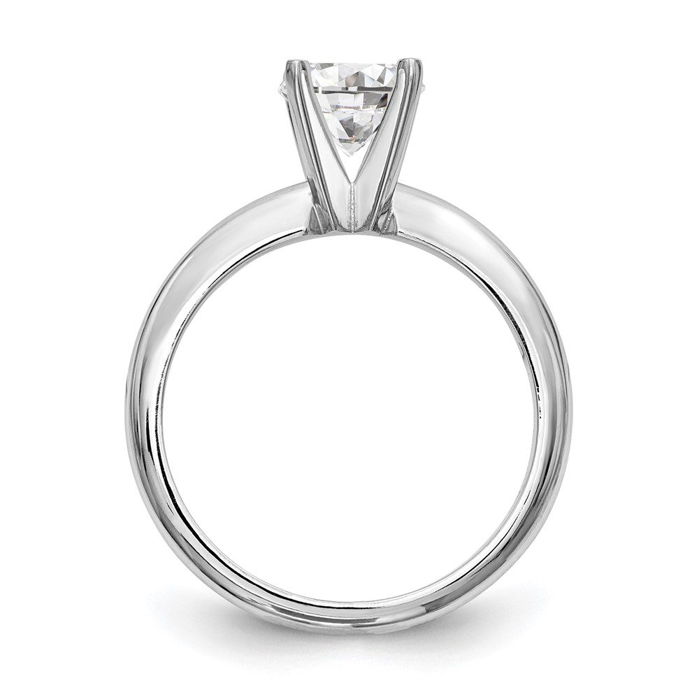 Elegant solitaire diamond engagement ring with a classic prong setting.