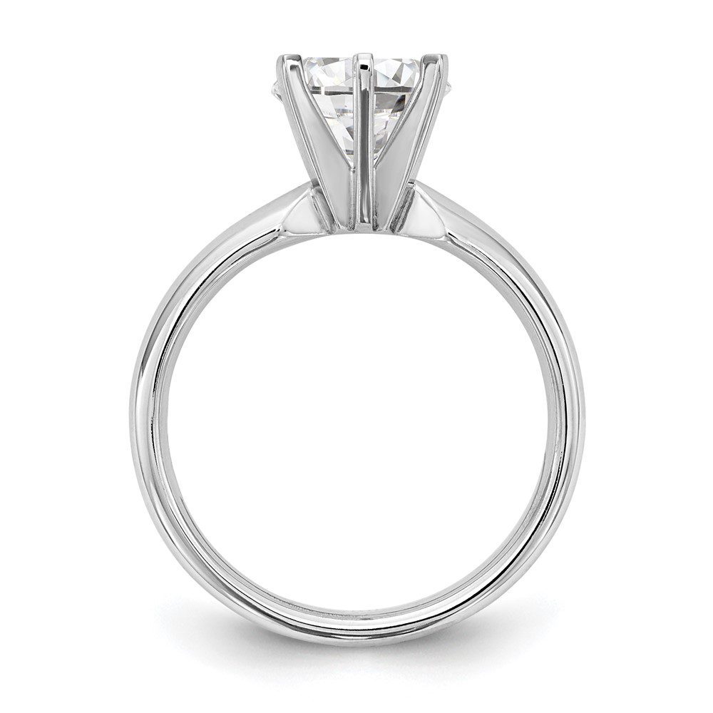 Elegant solitaire diamond engagement ring with a classic prong setting.
