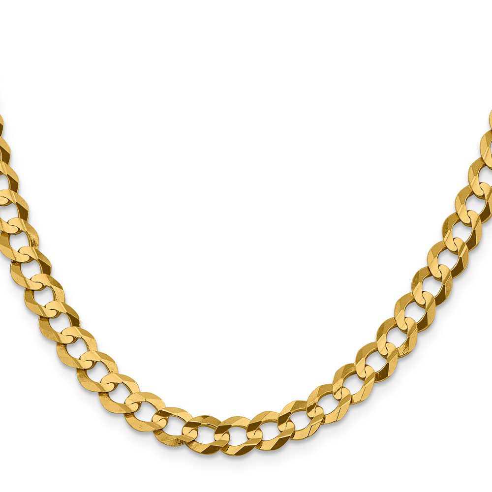 Elegant gold chain necklace with interlocking links.