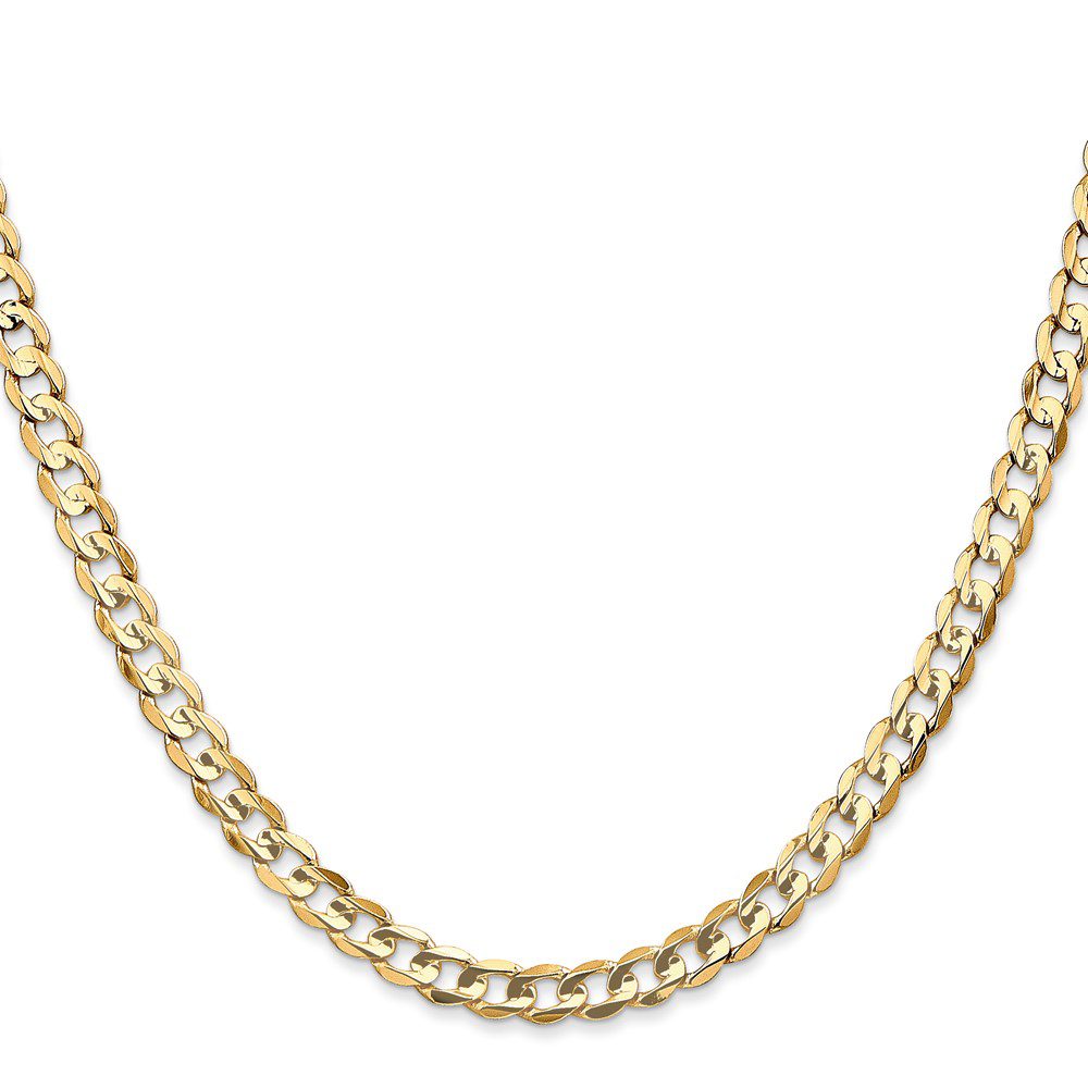 Elegant gold chain necklace with a classic link design.