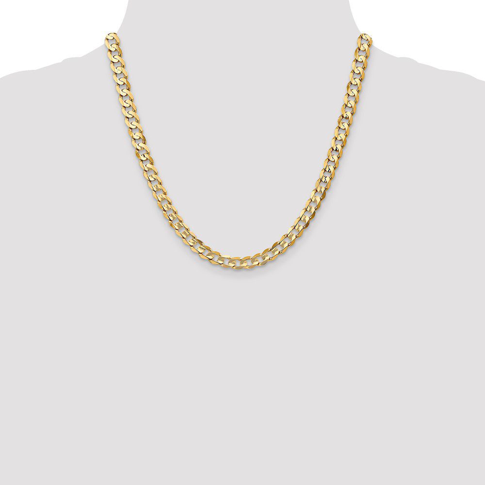 Elegant gold chain necklace on a neutral background.