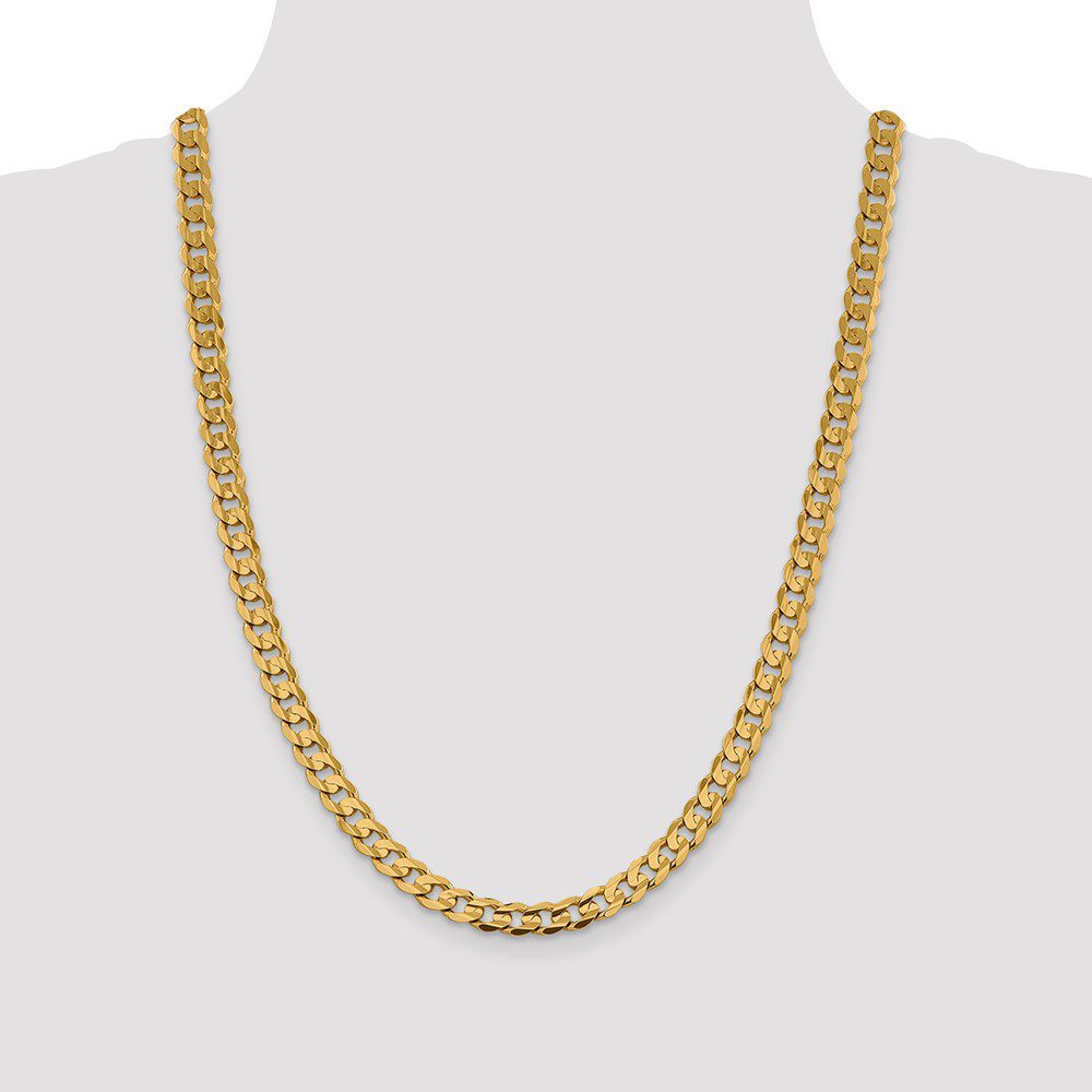Elegant gold chain necklace with a classic link design.