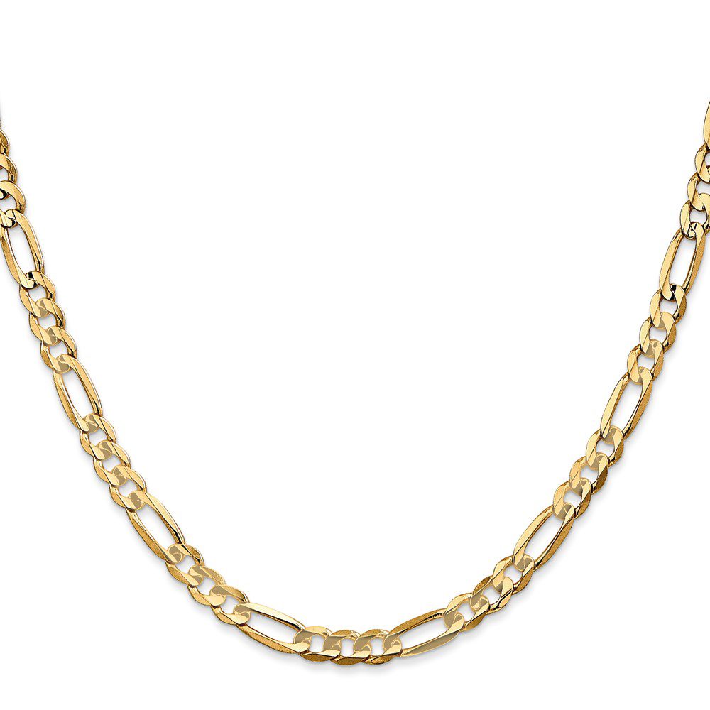 Elegant gold chain necklace with a classic link design.