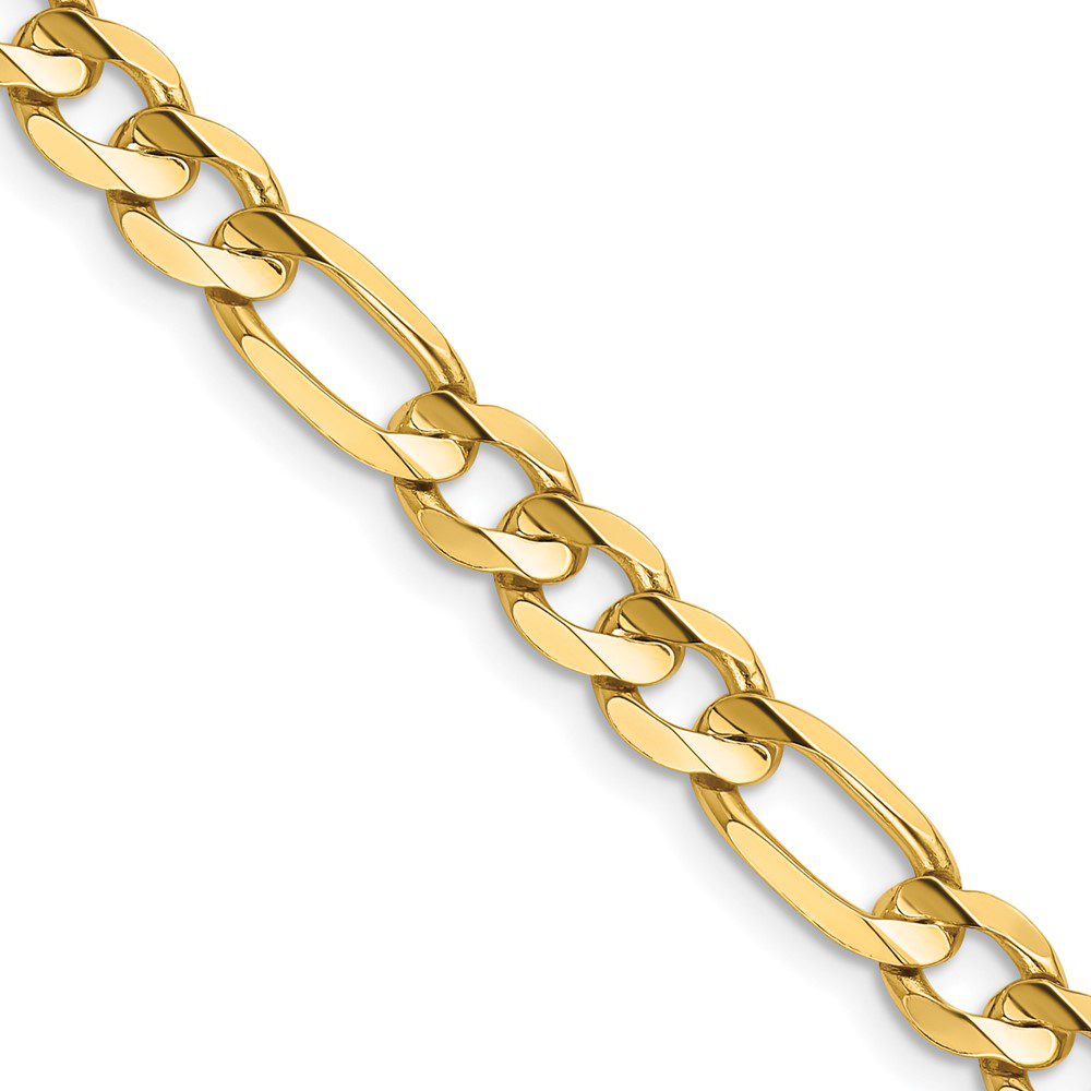 Close-up of a stylish gold link chain bracelet.