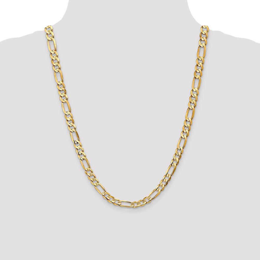 Elegant gold chain necklace with a classic design.