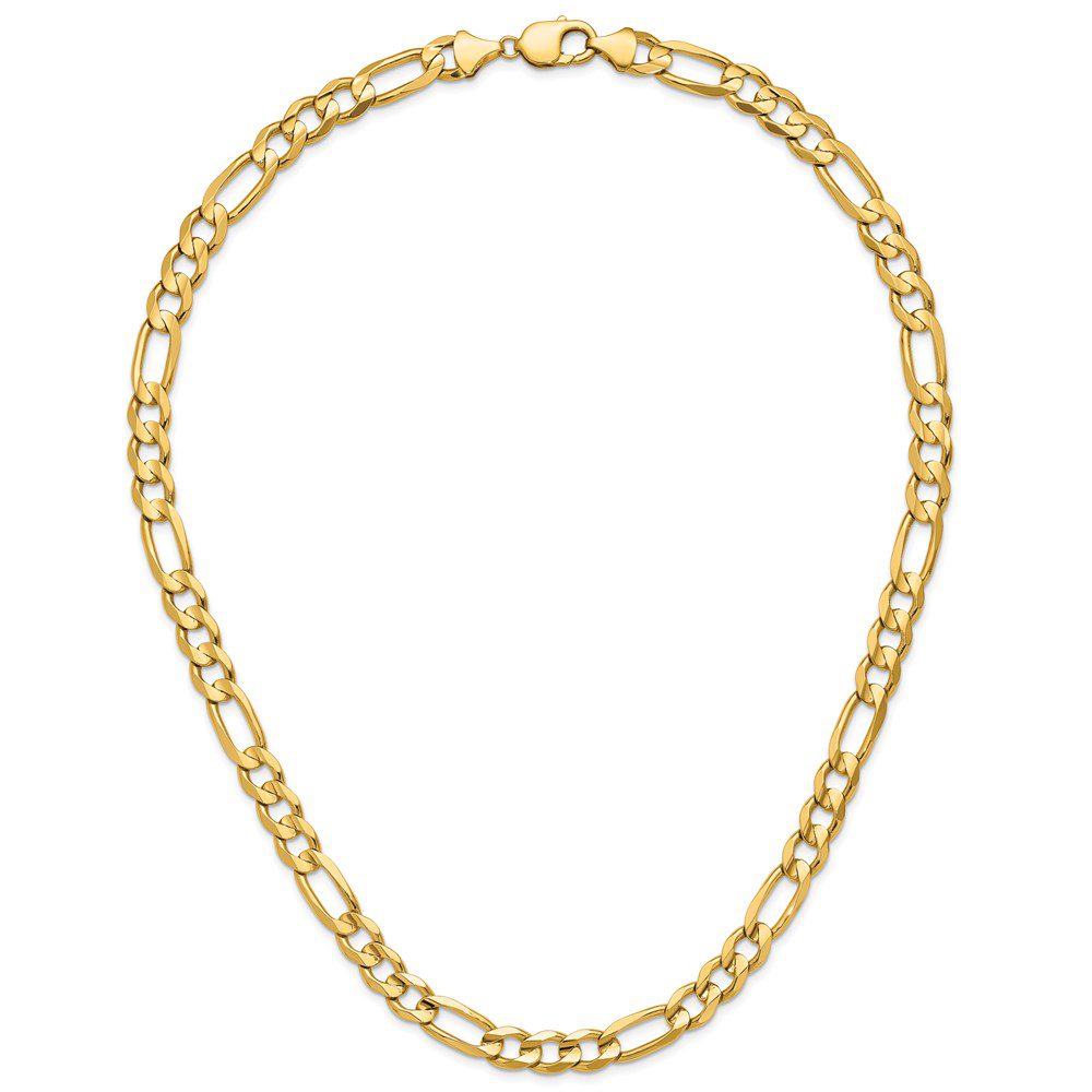 Elegant gold chain necklace with interlocking links.