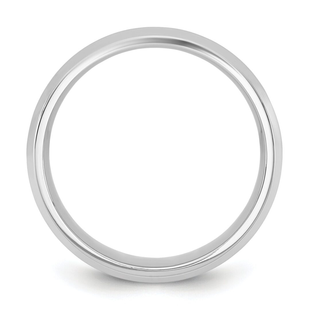 Simple silver ring with a smooth finish.