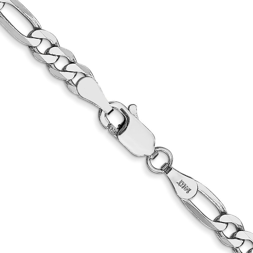 Close-up of a silver chain bracelet with a secure clasp.