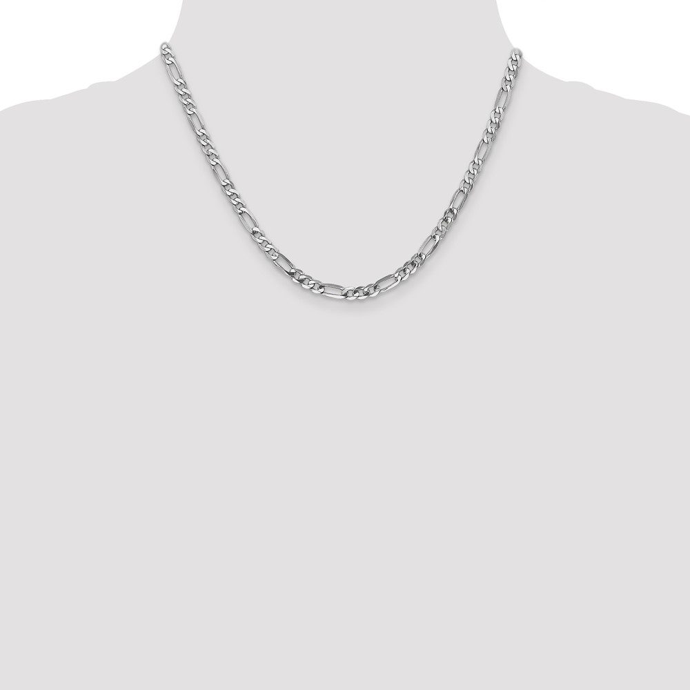 Silver chain necklace with a classic design.