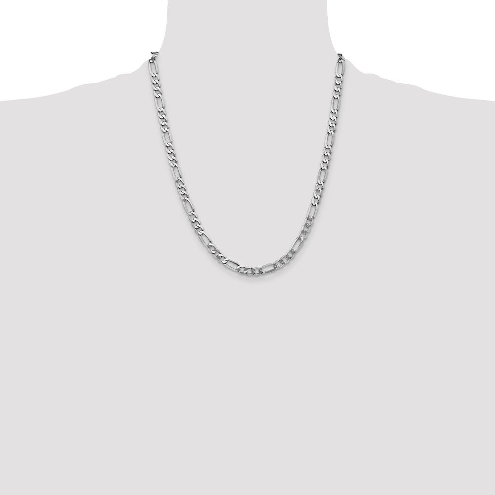 Silver chain necklace with a classic design.