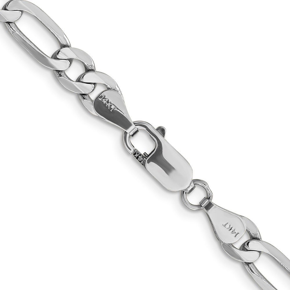 Close-up of a silver chain bracelet with a lobster clasp.