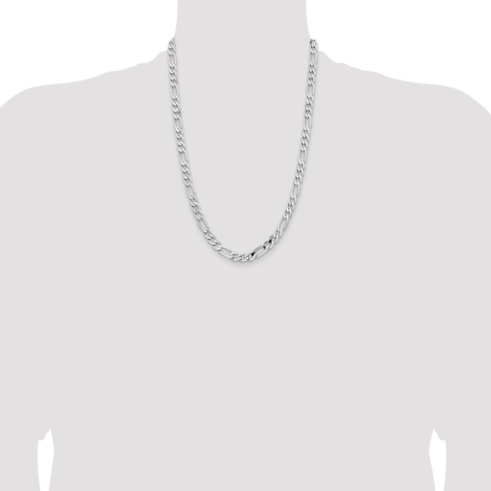 Silver chain necklace on a mannequin bust.