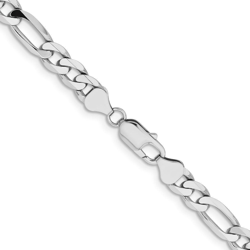 Close-up of a silver chain link bracelet with unique interlocking design.